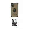 ieg™ iPhone 12 Pro Max Kılıf Yörünge Çizgi - Şeffaf Temperli Cam Ekran Koruyucu