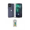ieg™ iPhone 12 Pro Max Kılıf Zirve Doku - Siyah Polymer Nano Ekran Koruyucu