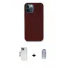 ieg™ iPhone 12 Pro Max Kılıf Zirve Modern Özel Seri - Siyah Joko Magic 5D Cam + Shine Kamera Lens - LT