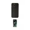 ieg™ iPhone 13 Pro Kılıf Akış Doku - Şeffaf 360 Full Body Arka Koruyucu