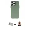 ieg™ iPhone 13 Pro Max Kılıf Ahenk Çizgi Prime - Şeffaf Maxco Cam Ekran Koruyucu + Rainbow Kamera Lens Koruma Cam - REGD
