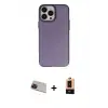 ieg™ iPhone 13 Pro Max Kılıf Ahenk Çizgi Prime - Şeffaf Maxco Cam Ekran Koruyucu + Rainbow Kamera Lens Koruma Cam - KI