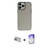 ieg™ iPhone 13 Pro Max Kılıf Ahenk Çizgi Prime - Siyah Bilvis 5in1 3D Magic Cam Ekran Koruyucu + Rainbow Kamera Lens Koruma Cam - BZ