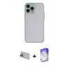 ieg™ iPhone 13 Pro Max Kılıf Ahenk Çizgi Serisi - Siyah Bilvis 5in1 3D Magic Cam Ekran Koruyucu + Rainbow Kamera Lens Koruma Cam - REGD