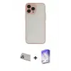 ieg™ iPhone 13 Pro Max Kılıf Ahenk Çizgi Serisi - Siyah Bilvis 5in1 3D Magic Cam Ekran Koruyucu + Rainbow Kamera Lens Koruma Cam - REGD