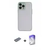 ieg™ iPhone 13 Pro Max Kılıf Ahenk Çizgi Serisi - Siyah Bilvis 5in1 3D Magic Cam Ekran Koruyucu + Renkli Kamera Lens Koruma Cam - SI