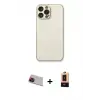 ieg™ iPhone 13 Pro Max Kılıf Ahenk Işık - Şeffaf Maxco Cam Ekran Koruyucu + Rainbow Kamera Lens Koruma Cam - KI