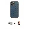 ieg™ iPhone 13 Pro Max Kılıf Ahenk Işık - Şeffaf Maxco Cam Ekran Koruyucu + Rainbow Kamera Lens Koruma Cam - REGD