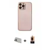 ieg™ iPhone 13 Pro Max Kılıf Ahenk Işık - Şeffaf Maxco Cam Ekran Koruyucu + Rainbow Kamera Lens Koruma Cam - REGD