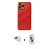 ieg™ iPhone 13 Pro Max Kılıf Ahenk Işık - Siyah Joko 5D Cam + Pers Alüminyum Kamera Lens - SABE
