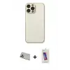 ieg™ iPhone 13 Pro Max Kılıf Ahenk Işık - Siyah Joko 5D Cam + Rainbow Kamera Lens Koruma Cam - REGD