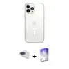 ieg™ iPhone 13 Pro Max Kılıf Ahenk Yansıma Prime - Siyah Bilvis 5in1 3D Magic Cam Ekran Koruyucu + Pers Alüminyum Kamera Lens - LT