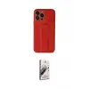 ieg™ iPhone 13 Pro Max Kılıf Akış Doku - Siyah Bilvis 3D Mat Cam Ekran Koruyucu
