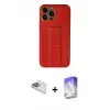 ieg™ iPhone 13 Pro Max Kılıf Akış Doku - Siyah Bilvis 5in1 3D Magic Cam Ekran Koruyucu + Pers Alüminyum Kamera Lens - SABE
