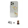 ieg™ iPhone 13 Pro Max Kılıf Eksen Asil Prime - Şeffaf Maxco Cam Ekran Koruyucu + Rainbow Kamera Lens Koruma Cam - MR