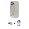 ieg™ iPhone 13 Pro Max Kılıf Eksen Asil Prime - Siyah Bilvis 5in1 3D Magic Cam Ekran Koruyucu + Rainbow Kamera Lens Koruma Cam - MR