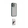 ieg™ iPhone 13 Pro Max Kılıf Eksen Doku Prime - Siyah Bilvis 3D Mat Cam Ekran Koruyucu