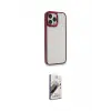 ieg™ iPhone 13 Pro Max Kılıf Eksen Doku Prime - Siyah Bilvis 3D Mat Cam Ekran Koruyucu