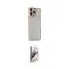 ieg™ iPhone 13 Pro Max Kılıf Eksen Doku Prime - Siyah Bilvis 3D Mat Cam Ekran Koruyucu