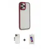 ieg™ iPhone 13 Pro Max Kılıf Eksen Doku Prime - Siyah Joko 5D Cam + Shine Kamera Lens - GD