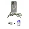 ieg™ iPhone 13 Pro Max Kılıf Eksen Özel Seri - Siyah Bilvis 5in1 3D Magic Cam Ekran Koruyucu + Rainbow Kamera Lens Koruma Cam - REGD