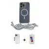 ieg™ iPhone 13 Pro Max Kılıf Eksen Özel Seri - Siyah Joko 5D Cam + Shine Kamera Lens - GD