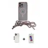 ieg™ iPhone 13 Pro Max Kılıf Eksen Özel Seri - Siyah Joko 5D Cam + Shine Kamera Lens - GD