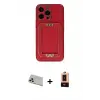 ieg™ iPhone 13 Pro Max Kılıf Kozmos Minimal Prime - Şeffaf Maxco Cam Ekran Koruyucu + Rainbow Kamera Lens Koruma Cam - REGD