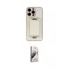 ieg™ iPhone 13 Pro Max Kılıf Kozmos Minimal Prime - Siyah Bilvis 3D Mat Cam Ekran Koruyucu