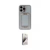 ieg™ iPhone 13 Pro Max Kılıf Kozmos Minimal Prime - Siyah Bilvis 3D Mat Cam Ekran Koruyucu