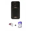 ieg™ iPhone 13 Pro Max Kılıf Kozmos Minimal Prime - Siyah Bilvis 5in1 3D Magic Cam Ekran Koruyucu + Pers Alüminyum Kamera Lens - KI