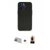 ieg™ iPhone 13 Pro Max Kılıf Kozmos Yansıma Özel Seri - Şeffaf Maxco Cam Ekran Koruyucu + Rainbow Kamera Lens Koruma Cam - MR