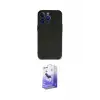 ieg™ iPhone 13 Pro Max Kılıf Kozmos Yansıma Özel Seri - Siyah Bilvis 5in1 5D Magic Hayalet Cam Ekran Koruyucu