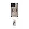 ieg™ iPhone 13 Pro Max Kılıf Kutup Modern - Siyah Bilvis 3D Mat Cam Ekran Koruyucu