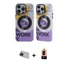 ieg™ iPhone 13 Pro Max Kılıf Nova Doku Koleksiyonu - Şeffaf Maxco Cam Ekran Koruyucu + Rainbow Kamera Lens Koruma Cam - KI