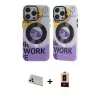 ieg™ iPhone 13 Pro Max Kılıf Nova Doku Koleksiyonu - Şeffaf Maxco Cam Ekran Koruyucu + Rainbow Kamera Lens Koruma Cam - BZ