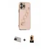 ieg™ iPhone 13 Pro Max Kılıf Nova Işık Prime - Şeffaf Maxco Cam Ekran Koruyucu + Rainbow Kamera Lens Koruma Cam - KI