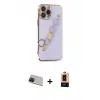 ieg™ iPhone 13 Pro Max Kılıf Nova Işık Prime - Şeffaf Maxco Cam Ekran Koruyucu + Rainbow Kamera Lens Koruma Cam - KI