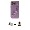ieg™ iPhone 13 Pro Max Kılıf Nova Işık Prime - Şeffaf Maxco Cam Ekran Koruyucu + Rainbow Kamera Lens Koruma Cam - KI