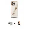 ieg™ iPhone 13 Pro Max Kılıf Nova Işık Prime - Şeffaf Maxco Cam Ekran Koruyucu + Rainbow Kamera Lens Koruma Cam - REGD