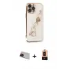 ieg™ iPhone 13 Pro Max Kılıf Nova Işık Prime - Şeffaf Maxco Cam Ekran Koruyucu + Rainbow Kamera Lens Koruma Cam - KI