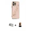 ieg™ iPhone 13 Pro Max Kılıf Nova Işık Prime - Şeffaf Maxco Cam Ekran Koruyucu + Rainbow Kamera Lens Koruma Cam - REGD