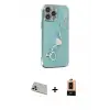 ieg™ iPhone 13 Pro Max Kılıf Nova Işık Prime - Şeffaf Maxco Cam Ekran Koruyucu + Rainbow Kamera Lens Koruma Cam - REGD