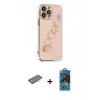 ieg™ iPhone 13 Pro Max Kılıf Nova Işık Prime - Siyah 18D Cam Ekran Koruyucu + Renkli Kamera Lens Koruma Cam - TU