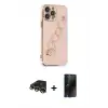 ieg™ iPhone 13 Pro Max Kılıf Nova Işık Prime - Siyah 3D Antistatik Hayalet Cam Ekran Koruyucu + Raze Metal Kamera Lens - GD