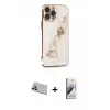 ieg™ iPhone 13 Pro Max Kılıf Nova Işık Prime - Siyah Bilvis 3D Mat Cam Ekran Koruyucu + Rainbow Kamera Lens Koruma Cam - REGD