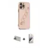 ieg™ iPhone 13 Pro Max Kılıf Nova Işık Prime - Siyah Bilvis 3D Mat Cam Ekran Koruyucu + Rainbow Kamera Lens Koruma Cam - REGD