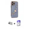 ieg™ iPhone 13 Pro Max Kılıf Nova Işık Prime - Siyah Bilvis 5in1 3D Magic Cam Ekran Koruyucu + Rainbow Kamera Lens Koruma Cam - MR