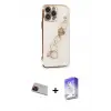 ieg™ iPhone 13 Pro Max Kılıf Nova Işık Prime - Siyah Bilvis 5in1 3D Magic Cam Ekran Koruyucu + Rainbow Kamera Lens Koruma Cam - KI