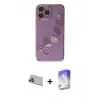 ieg™ iPhone 13 Pro Max Kılıf Nova Işık Prime - Siyah Bilvis 5in1 3D Magic Cam Ekran Koruyucu + Rainbow Kamera Lens Koruma Cam - MR